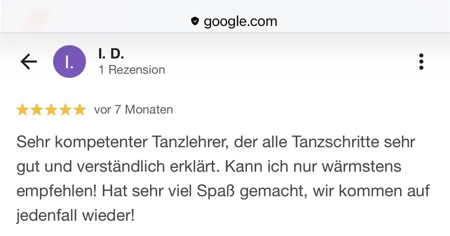Google Bewertung 6