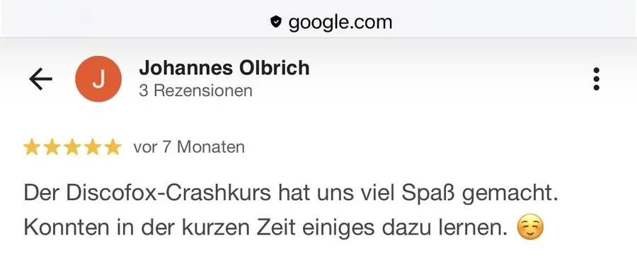 Google Bewertung 7