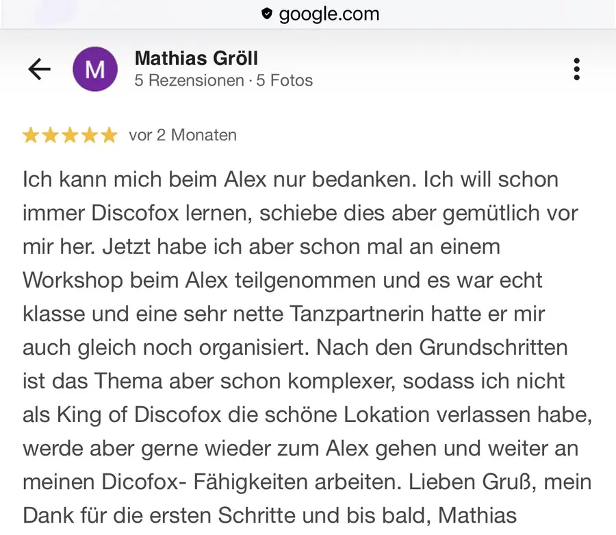 Google Bewertung 10